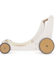 Kinderfeets White Wooden Storage Cart & Walker
