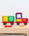 Rainbow Motion Pack 24 pc with colorful building blocks and wheels for creative movement and STEM learning.