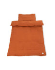 Mousseline dekbedovertrekset voor kinderbedden, rood, 2-delig