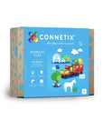 Rainbow Motion Pack 24 pc packaging featuring colorful magnetic tiles for imaginative building and learning.