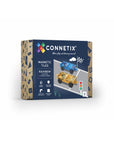 Connetix magnetic tiles packaging on a white background