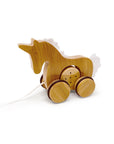 Kinderfeets Bamboo Unicorn Pull Figure