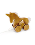 Kinderfeets Bamboo Unicorn Pull Figure