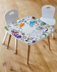 Colorable pack 2 chairs