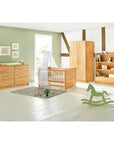 Nursery 'Natura' extra wide
3 parts: cot bed, extra wide changing unit, 2-door wardrobe