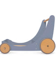 Kinderfeets 2-in-1 Wooden Storage Cart & Walker - Slate Blue
