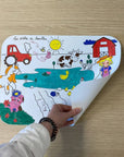 Kleurbare placemat