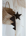 “Black Sequins” Crown and Wand Magic Set