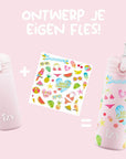 IZY Kids Thermos Bottle - Pink Summer - 350ML