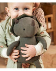 Gabi knit teddybear - Dino-Warm green