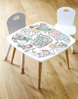 Colorable pack 2 chairs