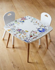 Colorable pack 2 chairs
