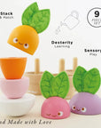 Le Toy Van Stacking Wooden Veggies
