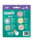 Timio Disc Pack Set 4 featuring nursery rhymes, fairy tales, insects, and dinosaurs for the Timio audio player.