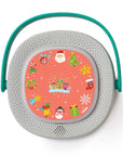 Timio Christmas Songs Disc Pack with festive holiday illustrations for kids' enjoyment and screen-free fun.