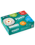Timio Player + 5 Discs Rechargeable box showcasing engaging kids learning experiences and colorful magnetic discs.