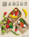 Le Toy Van Harvest Vegetables Wooden Food Crate