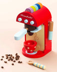 Wooden Toy Coffee Machine & Pods