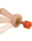 PlanToys Tool Belt wooden clamp tool for kids to explore hands-on construction play.