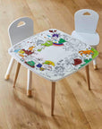Colorable pack 2 chairs