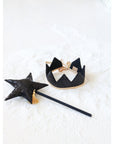 “Black Sequins” Fairy-tale Crown and Wand Magic Set