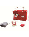 Doctor Set featuring a red bag with medical tools, perfect for imaginative role-play and nurturing care.