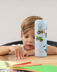 IZY Kids Thermos Bottle - Blue Machines - 350ML