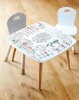 Colorable pack 2 chairs