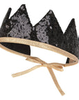 “Black Sequins” Fairy-tale Crown and Wand Magic Set