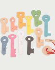 Rainbow Wooden Keys