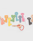 Rainbow Wooden Keys
