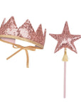 “Pink Sequins” Faire-tale Crown and Wand Magic Set