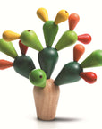 Colorful wooden Balancing Cactus game promoting careful play and problem-solving skills for children.