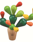 Balancing Cactus - a colorful wooden balancing game for kids to build and learn through play.