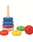 Stacking Ring 6 Rings - colorful wooden stacking toy for toddlers promoting early learning and hand-eye coordination.