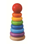 Stacking Ring 6 Rings - colorful wooden stacking toy for toddlers exploring size and problem-solving through play.