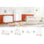 Cot Bed, Wide Changing Unit, 2 Door Wardrobe & Shelf