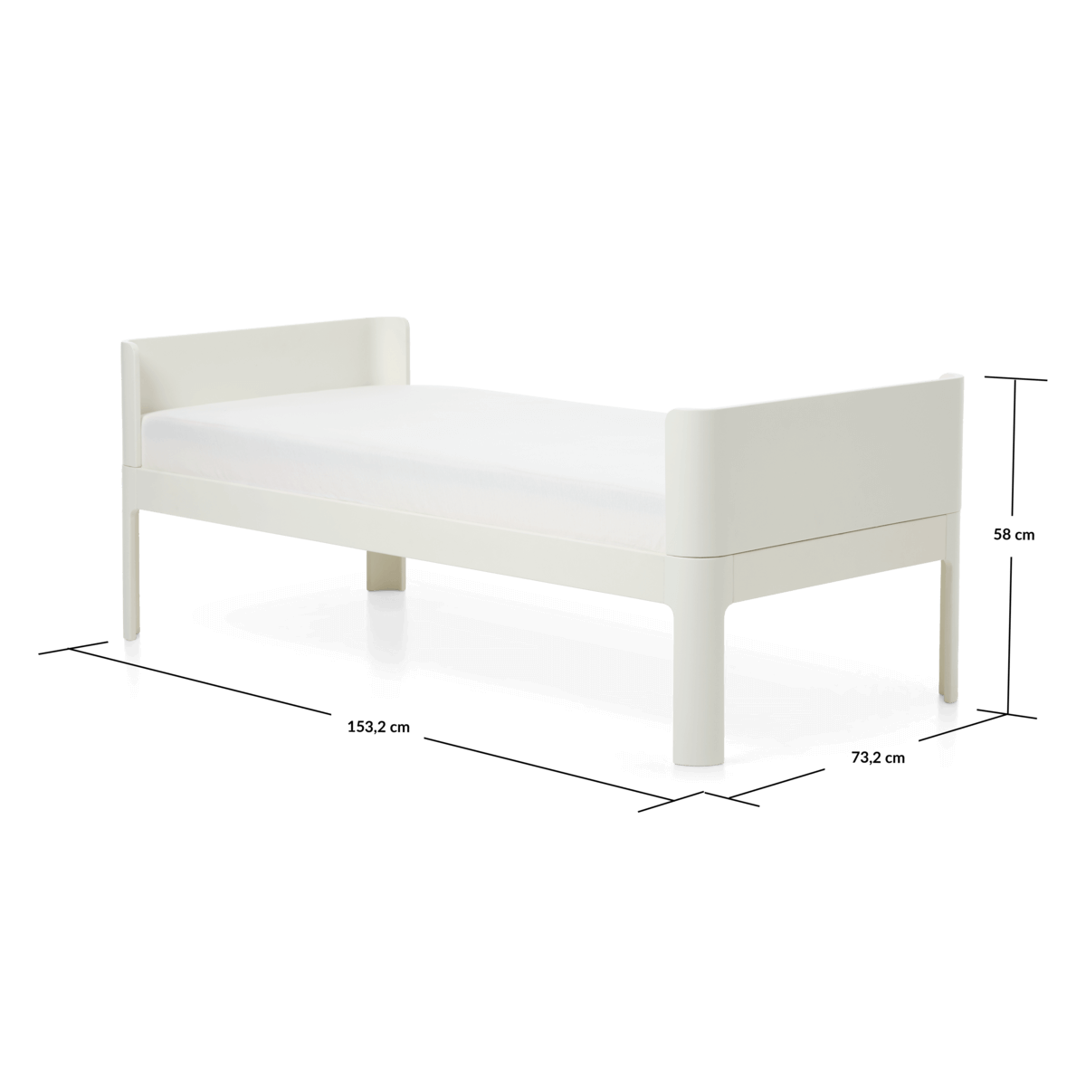 Juniorbed, 150x70 cm, crème
