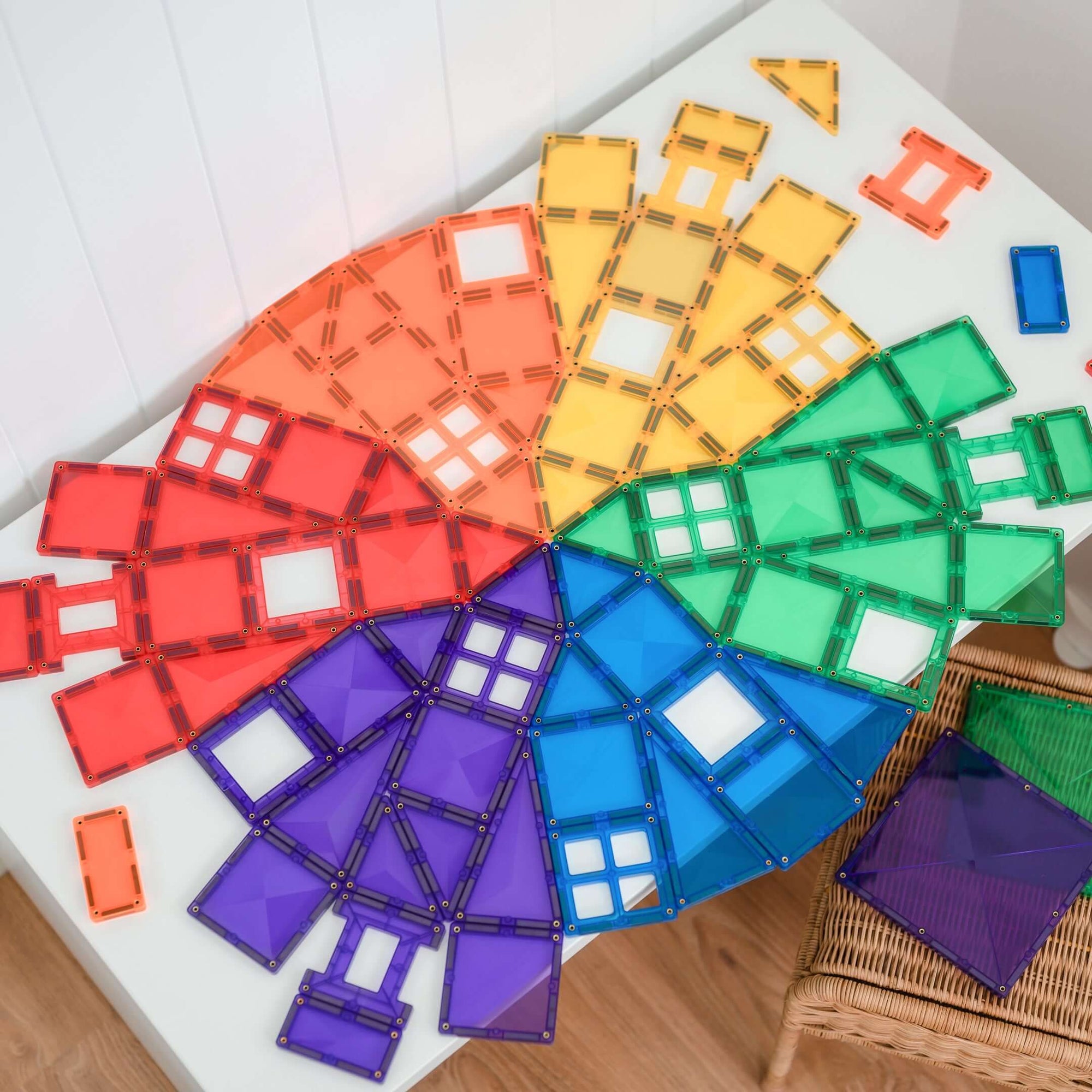 Connetix Magnetic Tiles - Rainbow Creative Pack 102 pc