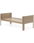 FLEXA Nova Junior Bed in oak, 150x70 cm, with rounded edges and minimalist design for a soothing sleep space.
