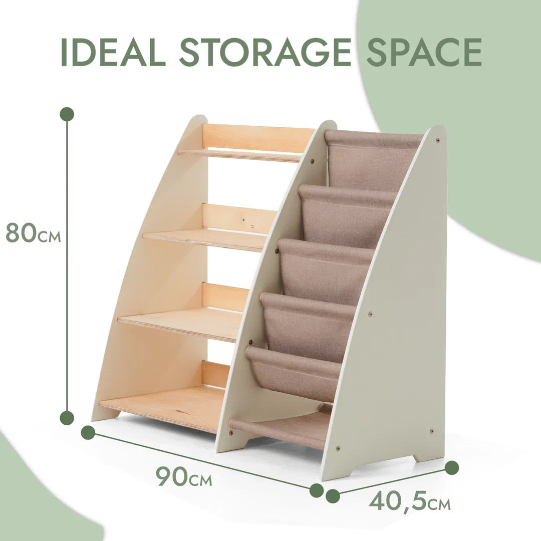 Goodevas 2-in-1 Bookshelf &amp; Toy Storage Unit