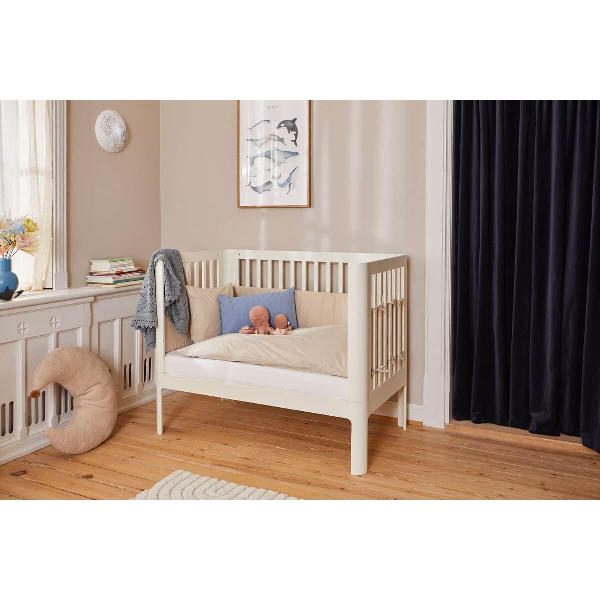 Babybedje, 120x70 cm, Crème