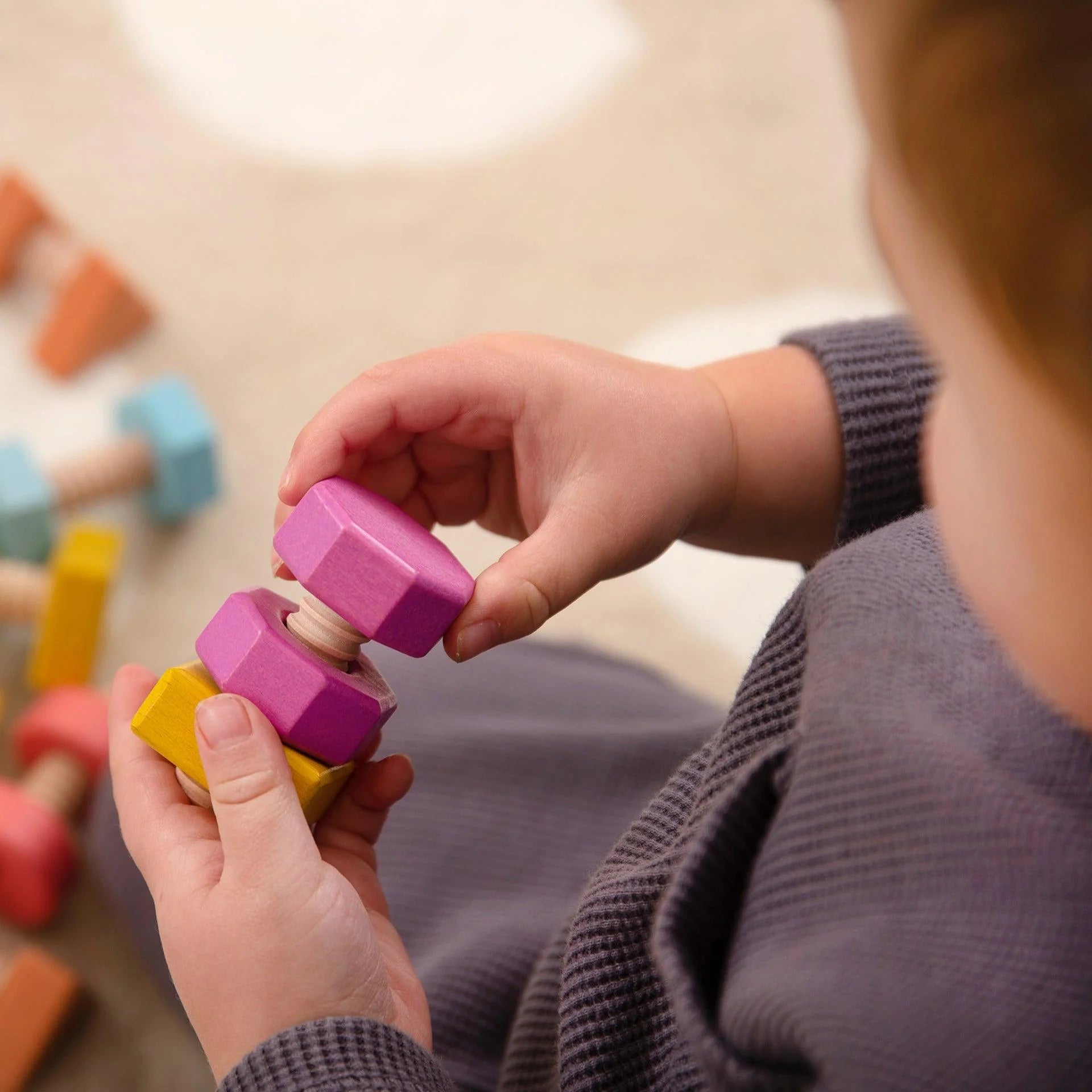 TickiT Rainbow Wooden Nuts &amp; Bolts
