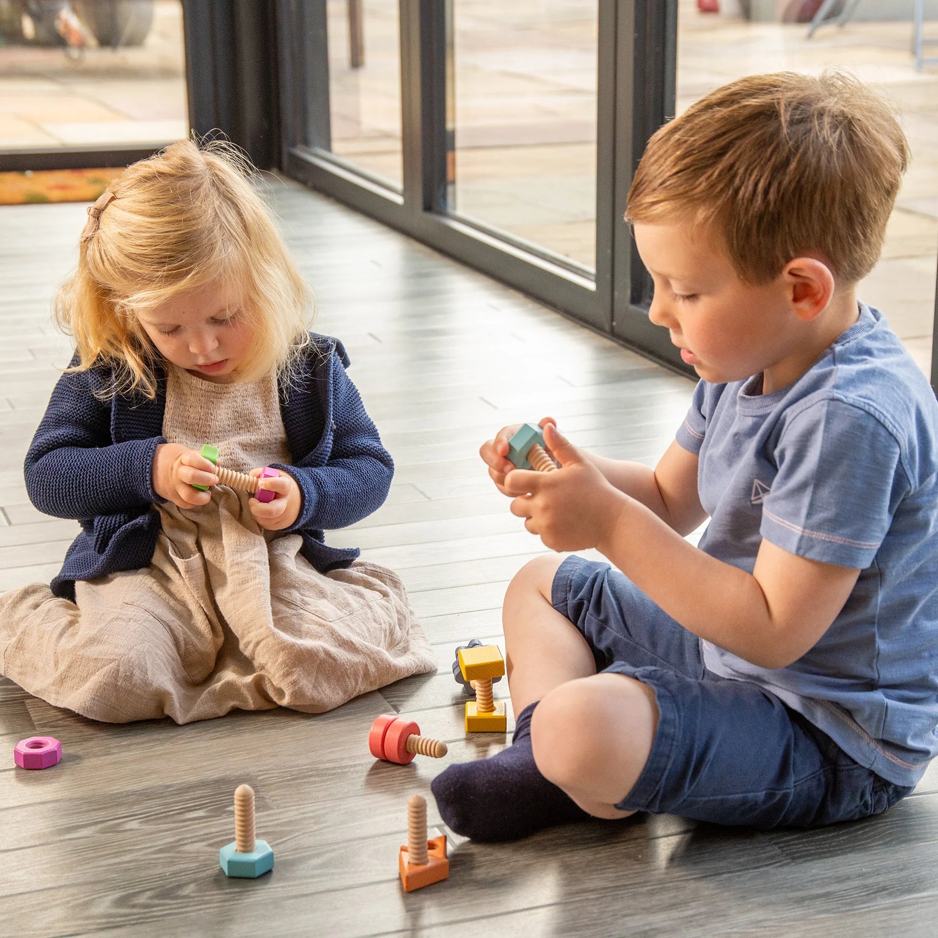 TickiT Rainbow Wooden Nuts &amp; Bolts