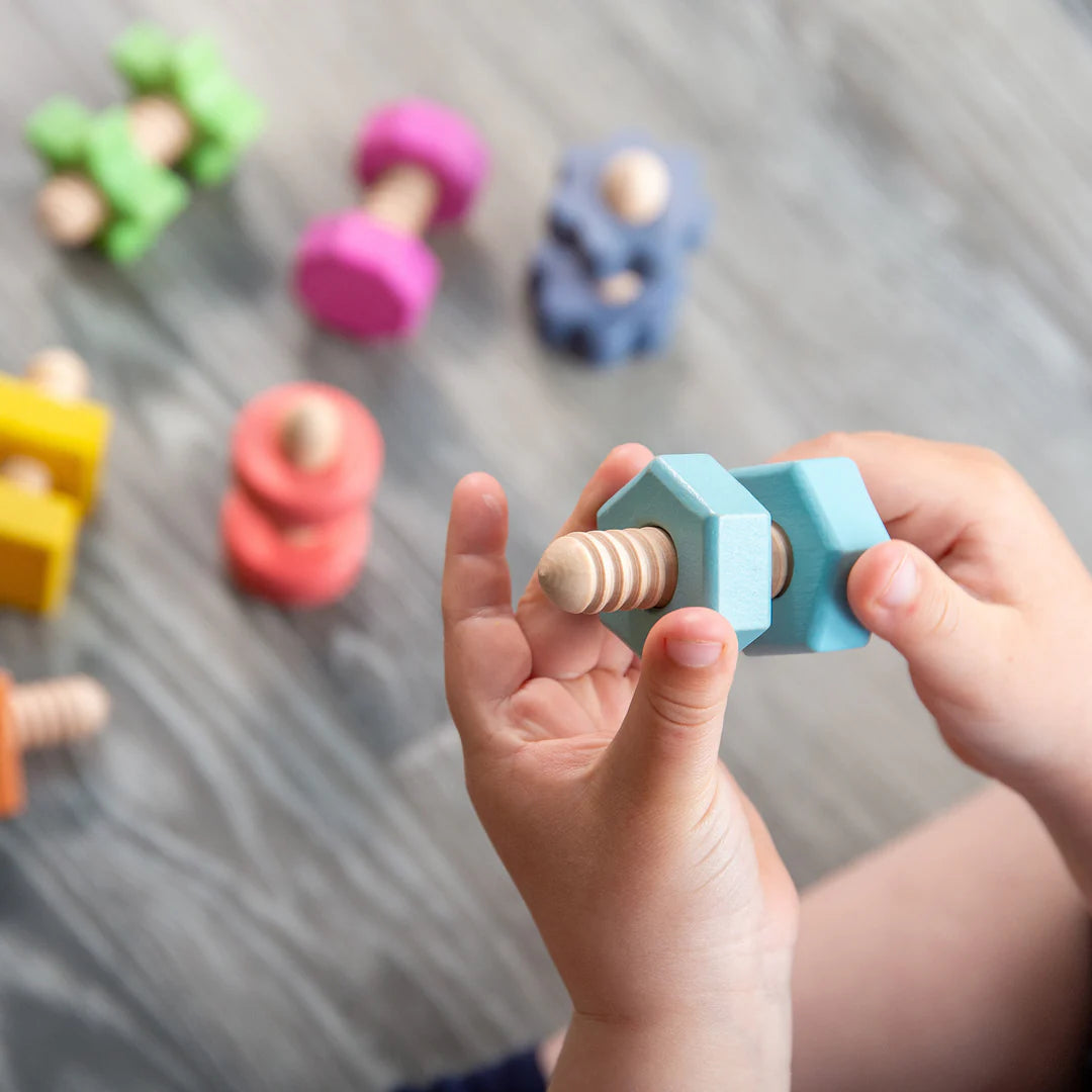 TickiT Rainbow Wooden Nuts &amp; Bolts