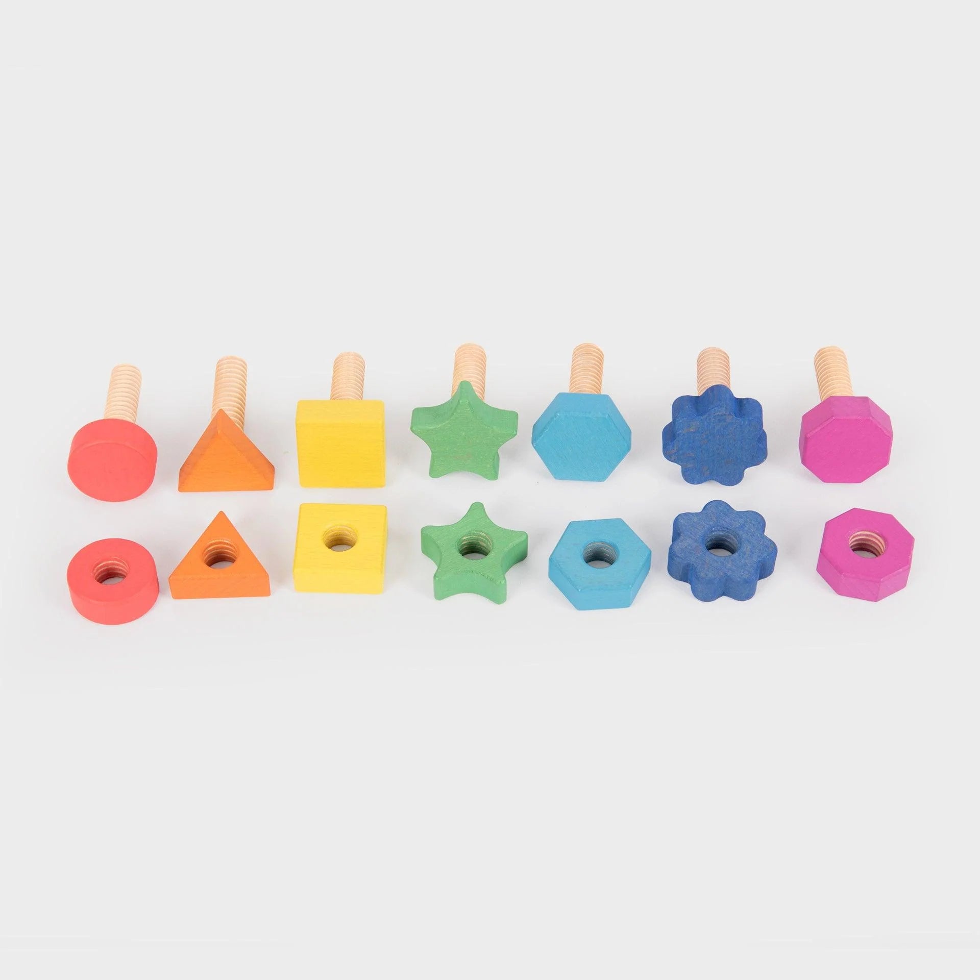 TickiT Rainbow Wooden Nuts &amp; Bolts