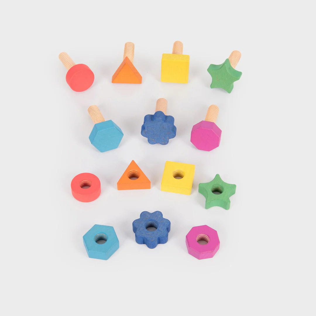 TickiT Rainbow Wooden Nuts &amp; Bolts