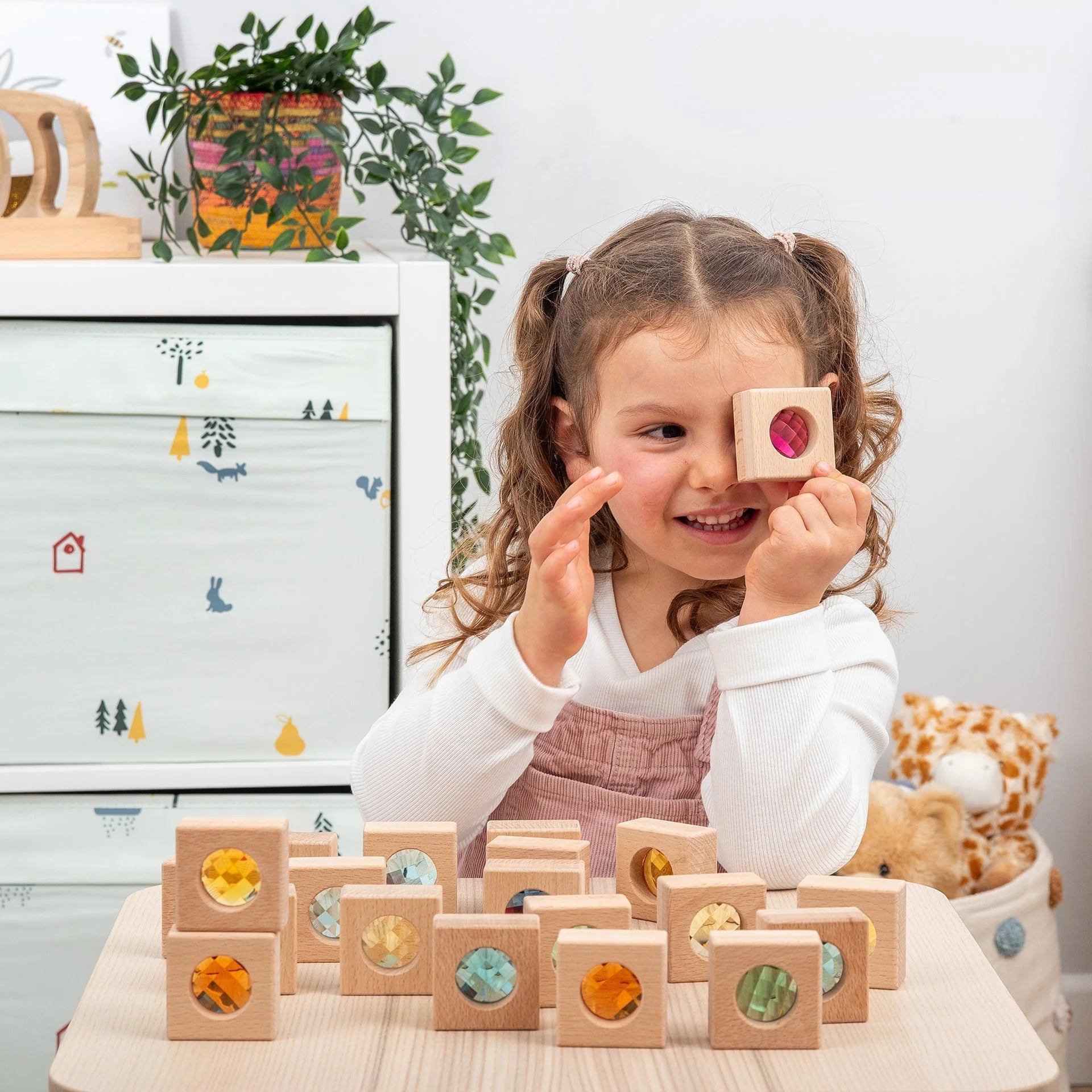 TickiT Wooden Kaleidoscope Blocks – Pack of 20
