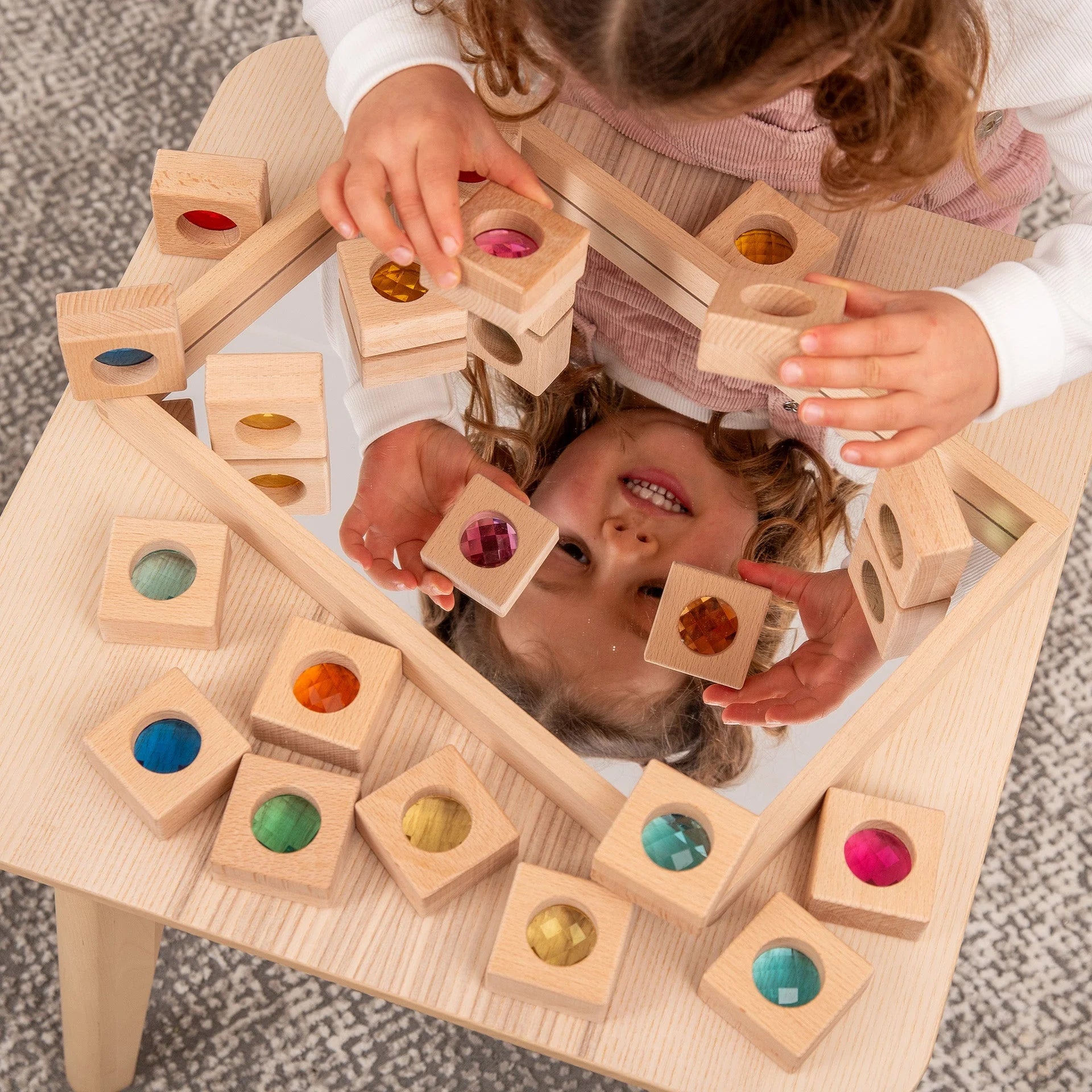 TickiT Wooden Kaleidoscope Blocks – Pack of 20