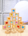 TickiT Wooden Kaleidoscope Blocks – Pack of 20